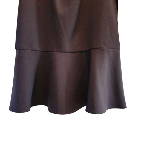 Zara Flare Shift Mini Cocktail Dress Women's Size M Black Long Sleeve Polyester - Picture 9 of 11